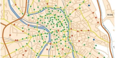 نقشه از تولوز دوچرخه